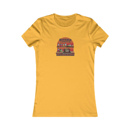 Revenge is Beneath Me (But Accidents Happen) — Retro Women's Tee (Light)