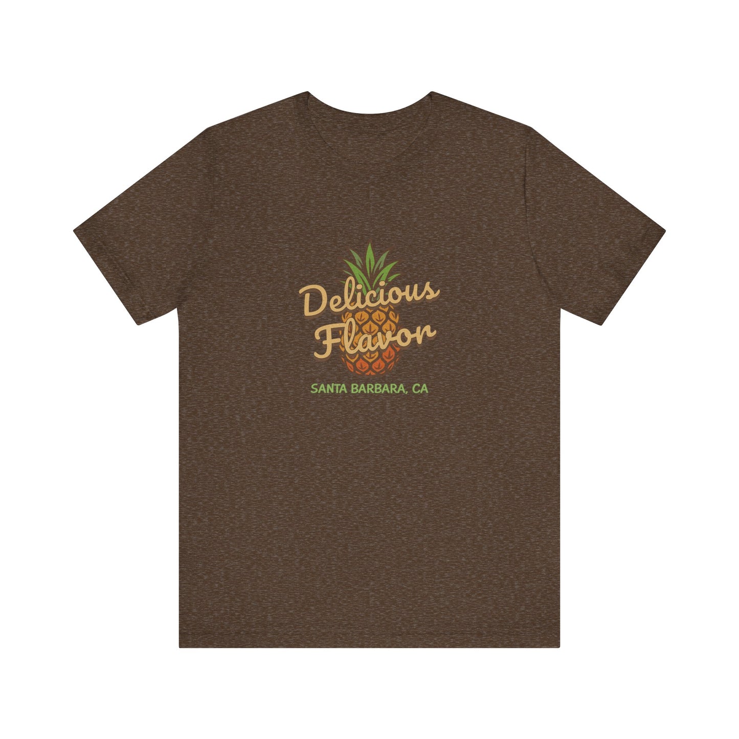 Delicious Flavor — Santa Barbara Pineapple Retro Tee (Dark)