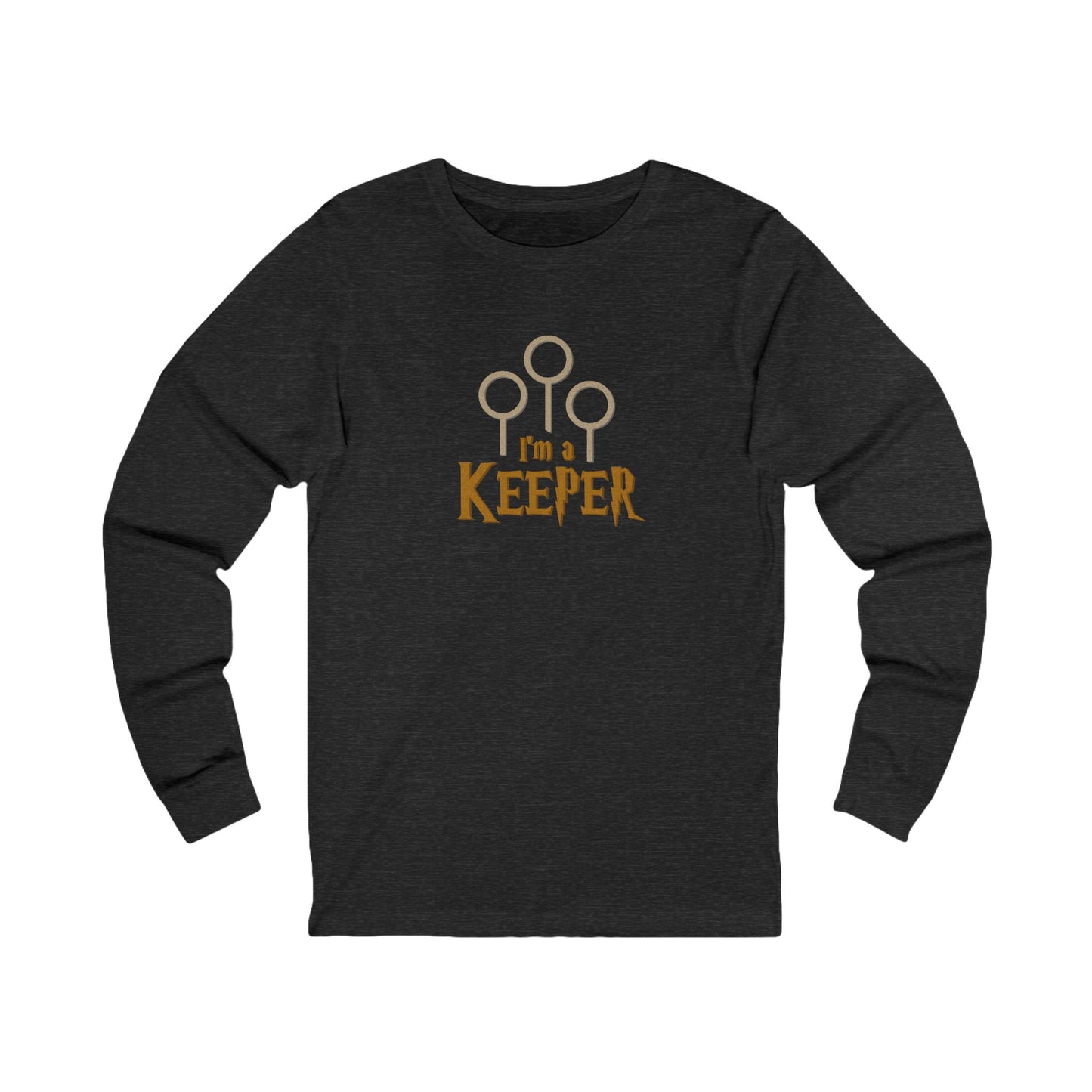 I’m a Keeper — Harry Potter Quidditch Retro Long Sleeve (Dark)