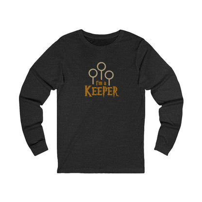 I’m a Keeper — Harry Potter Quidditch Retro Long Sleeve (Dark)