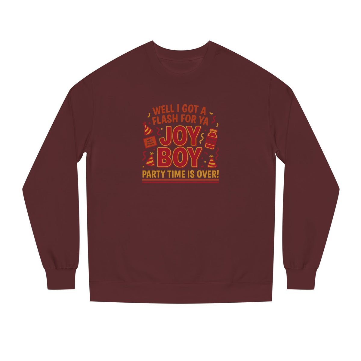 Joy Boy — Seinfeld Library Investigator Retro Sweatshirt (Dark)