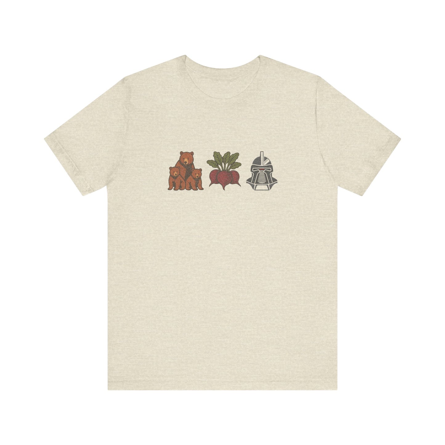 Bears, Beets, Battlestar (Icons) — Retro Tee (Light)
