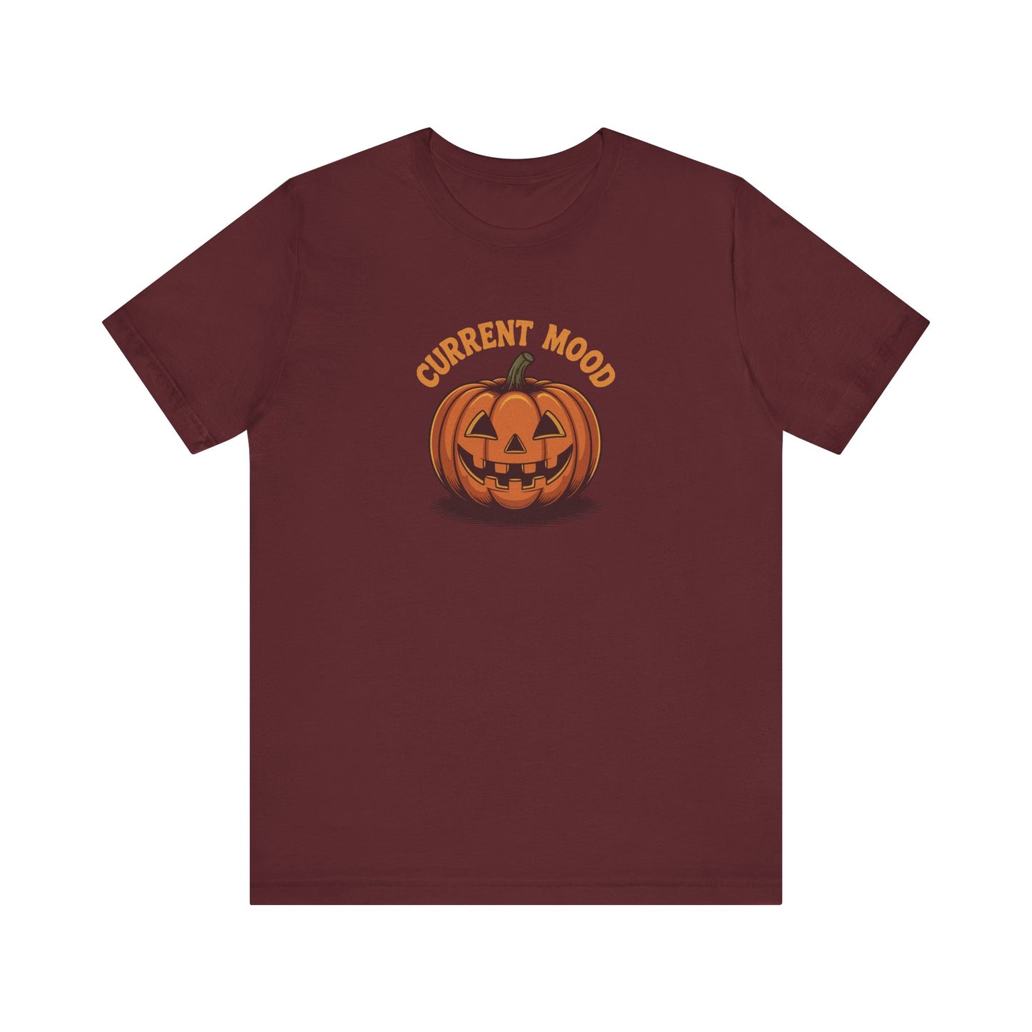 Current Mood (Vintage Jack) — Retro Halloween Tee (Dark)