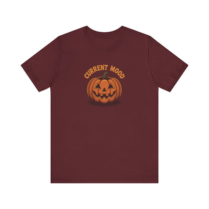 Current Mood (Vintage Jack) — Retro Halloween Tee (Dark)