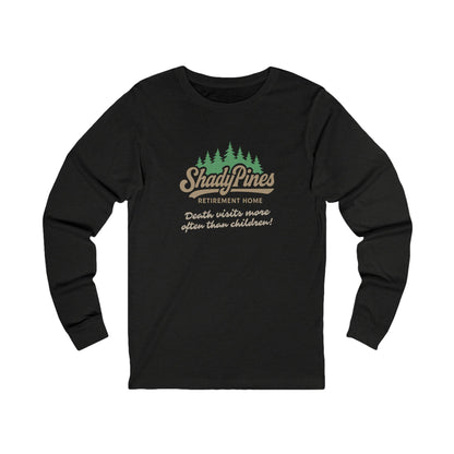 Shady Pines (Death Visits More Often Than Children) — Retro Long Sleeve (Dark)