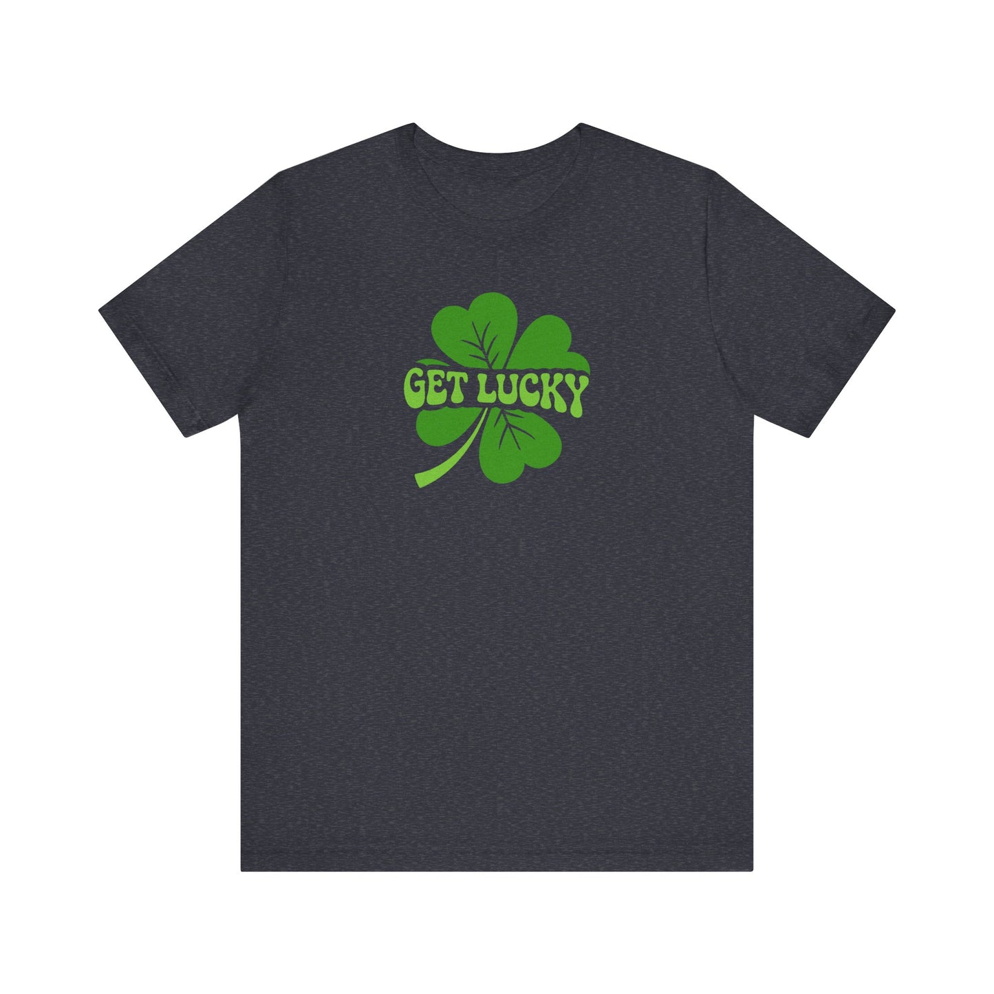 I’m Up All Night to Get Lucky — St. Patrick's Retro Tee (Dark)