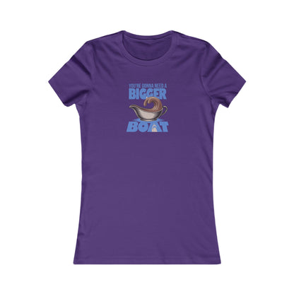You're Gonna Need a Bigger (Gravy) Boat — Retro Women's Tee (Dark)