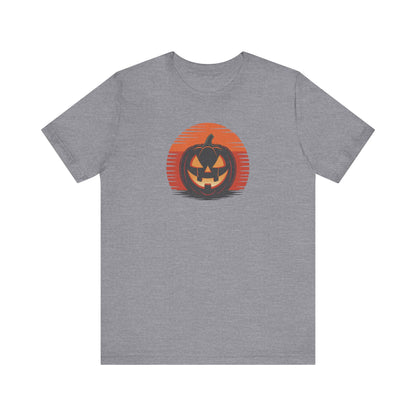Retro Jack: Sliced Sunset — Halloween Sunset Tee (Light)