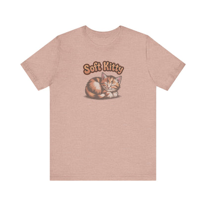 Soft Kitty Sick-Day Lullaby — Big Bang Theory Retro Tee (Light)