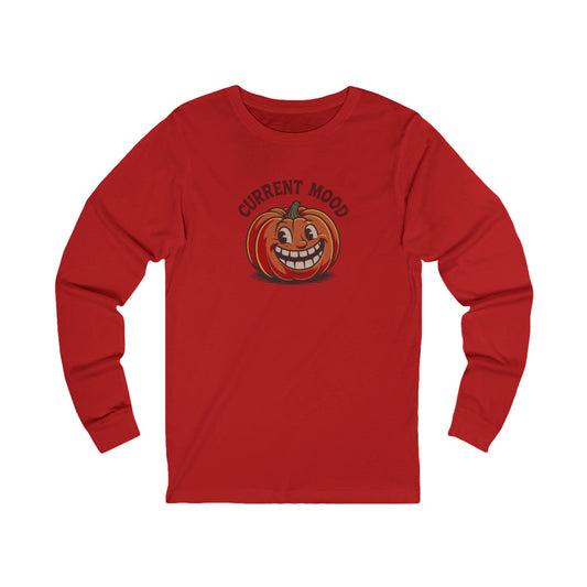 Current Mood (Toothy Jack) — Retro Halloween Long Sleeve (Light)