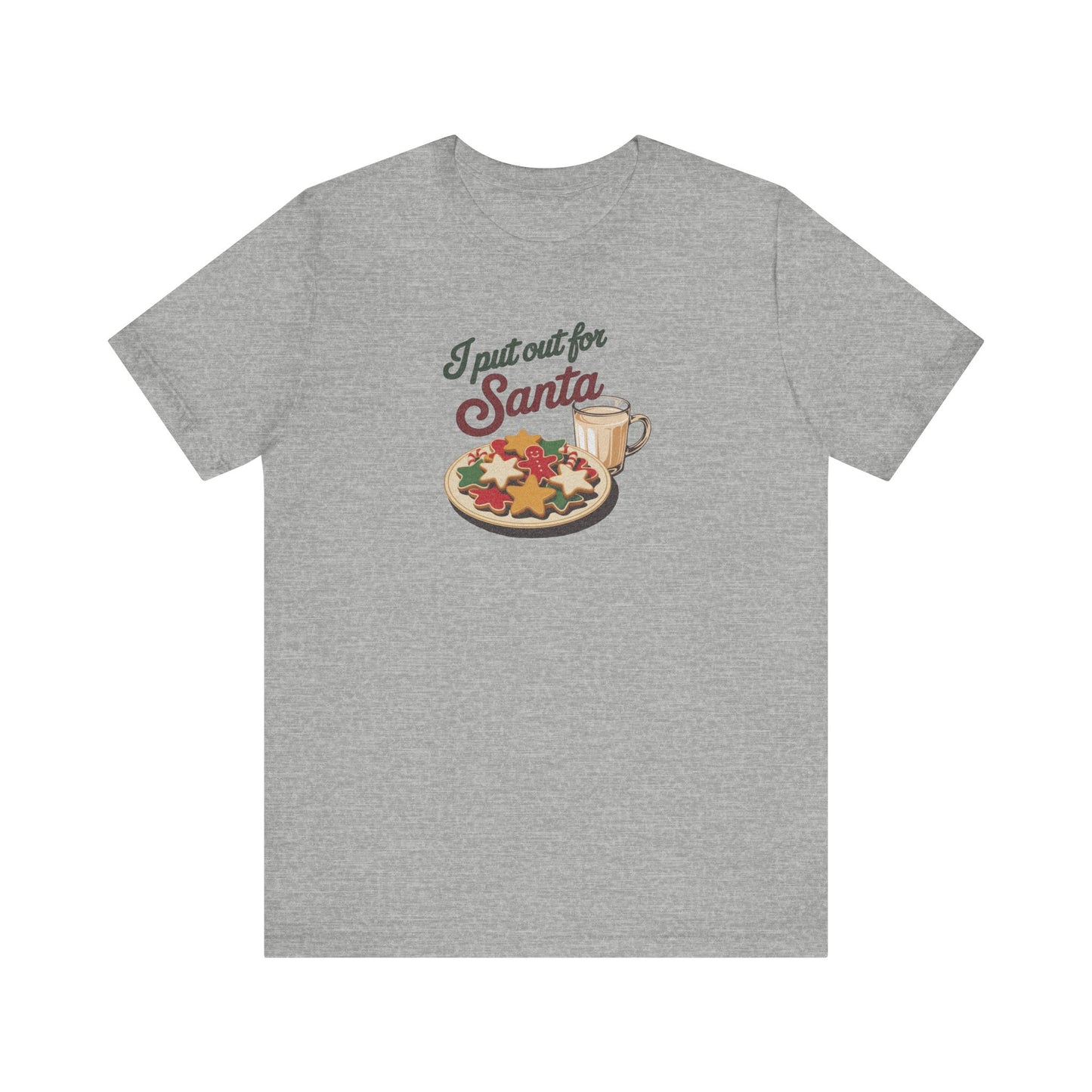 I Put Out for Santa — Retro Christmas Cookies Tee (Light)