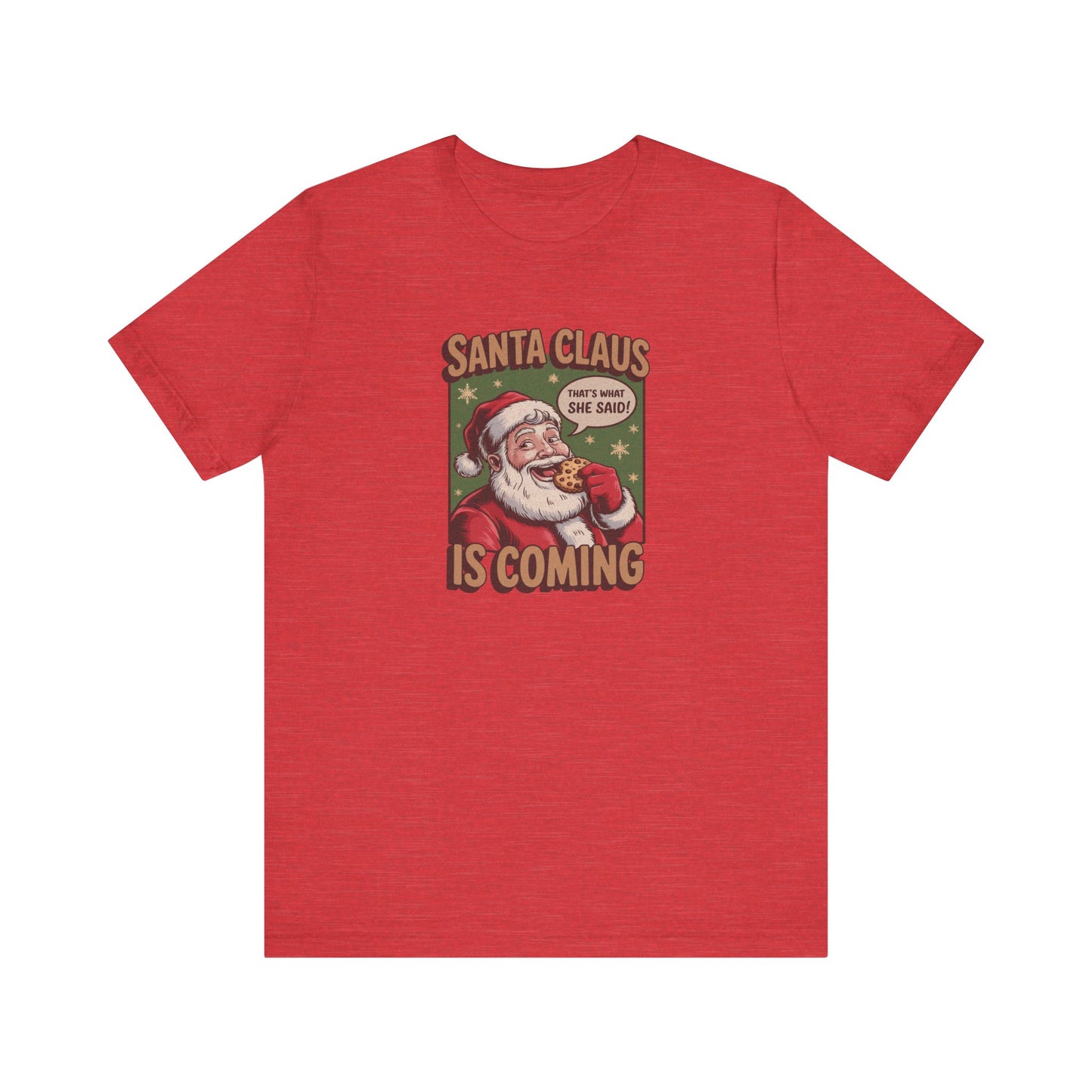 Santa Claus is Coming — Vintage Christmas Tee (Light)
