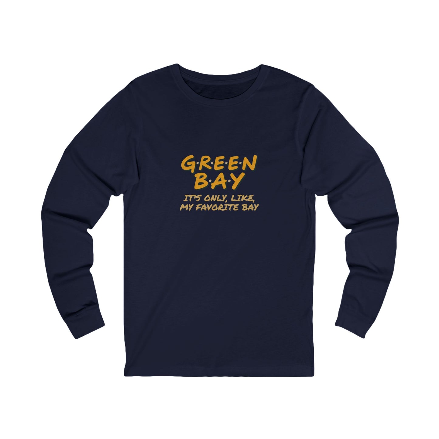 Green Bay (My Favorite Bay) — Phoebe Buffay Football Long Sleeve (Dark)