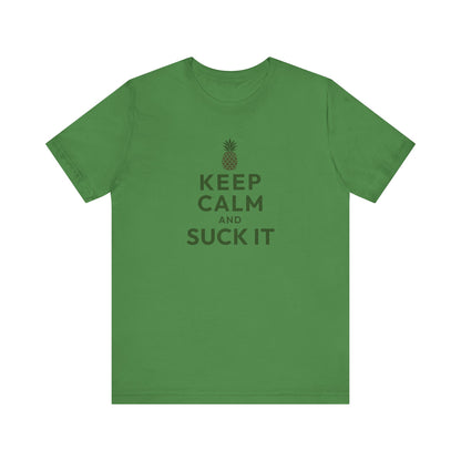 Keep Calm and Suck It — Psych Retro Tee (Light)