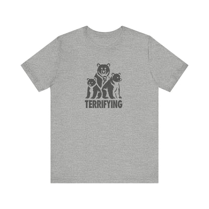 Bears Are Terrifying — Retro Silhouette Tee (Light)