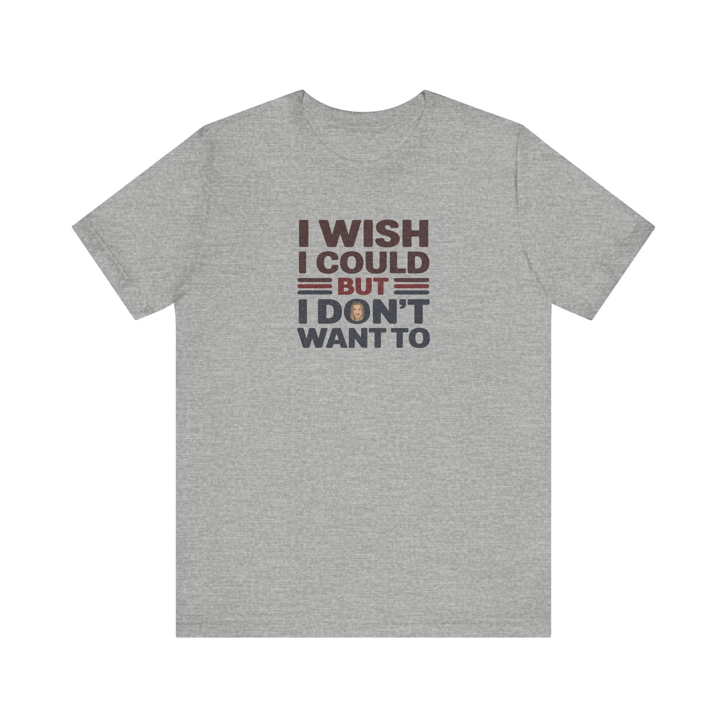 I Wish I Could, But I Don't Want To — Phoebe Buffay Retro Tee (Light)