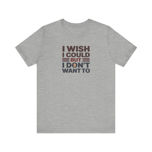 I Wish I Could, But I Don't Want To — Phoebe Buffay Retro Tee (Light)