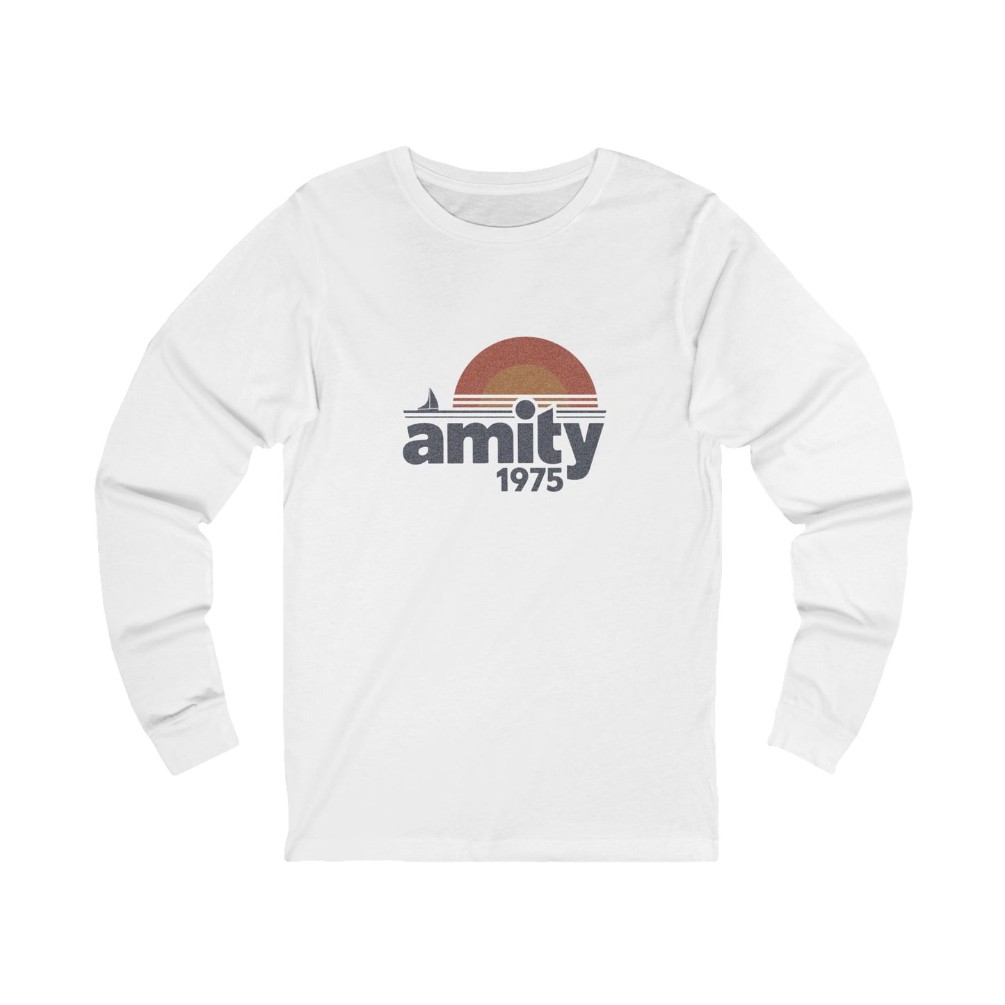 Amity Island 1975 — Jaws-Inspired Retro Long Sleeve (Light)