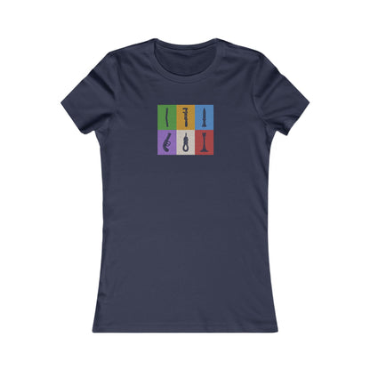 Six Ways Into the Evidence Locker — Clue Retro Women's Tee (Dark)