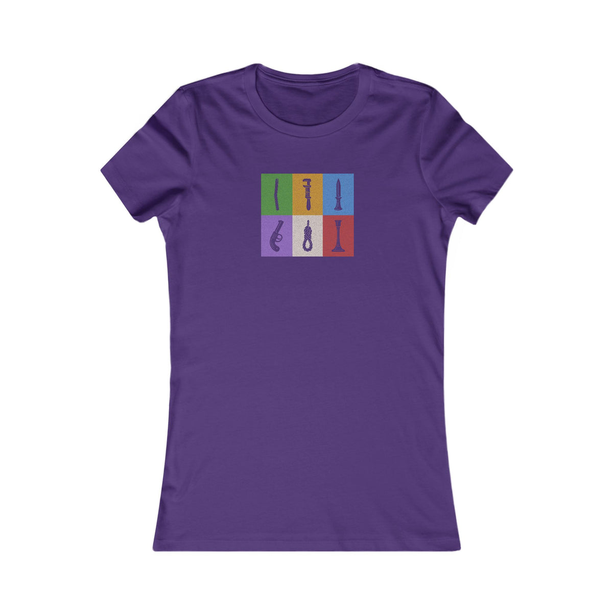 Six Ways Into the Evidence Locker — Clue Retro Women's Tee (Dark)