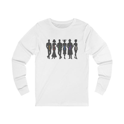 The Usual Suspects, Properly Armed — Clue Retro Long Sleeve (Light)