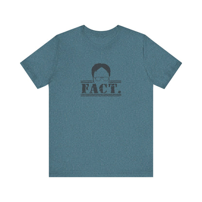 Dwight Schrute FACT. — The Office-Inspired Retro Tee (Light)