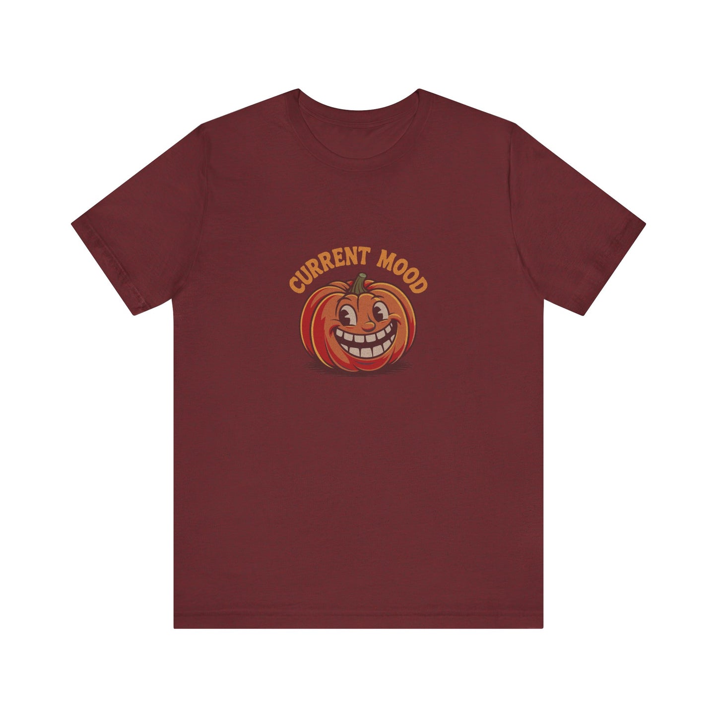 Current Mood (Toothy Jack) — Retro Halloween Tee (Dark)