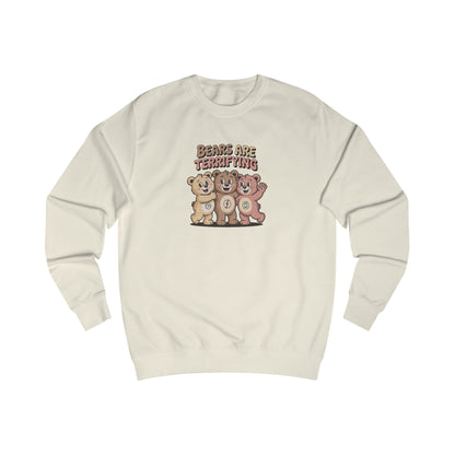 Bears Are Terrifying (Cute Remix) — Retro Sweatshirt (Light)