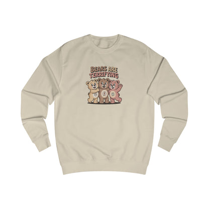 Bears Are Terrifying (Cute Remix) — Retro Sweatshirt (Light)