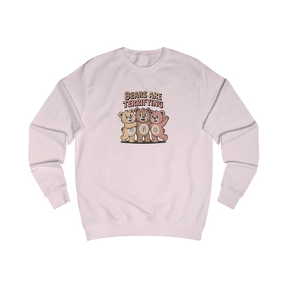 Bears Are Terrifying (Cute Remix) — Retro Sweatshirt (Light)