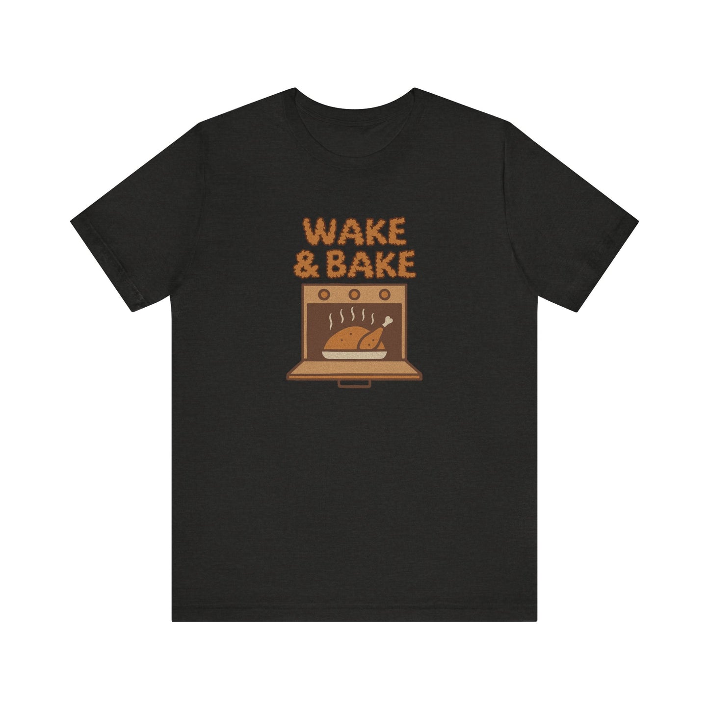 Wake & Bake — Retro Thanksgiving Turkey Tee (Dark)