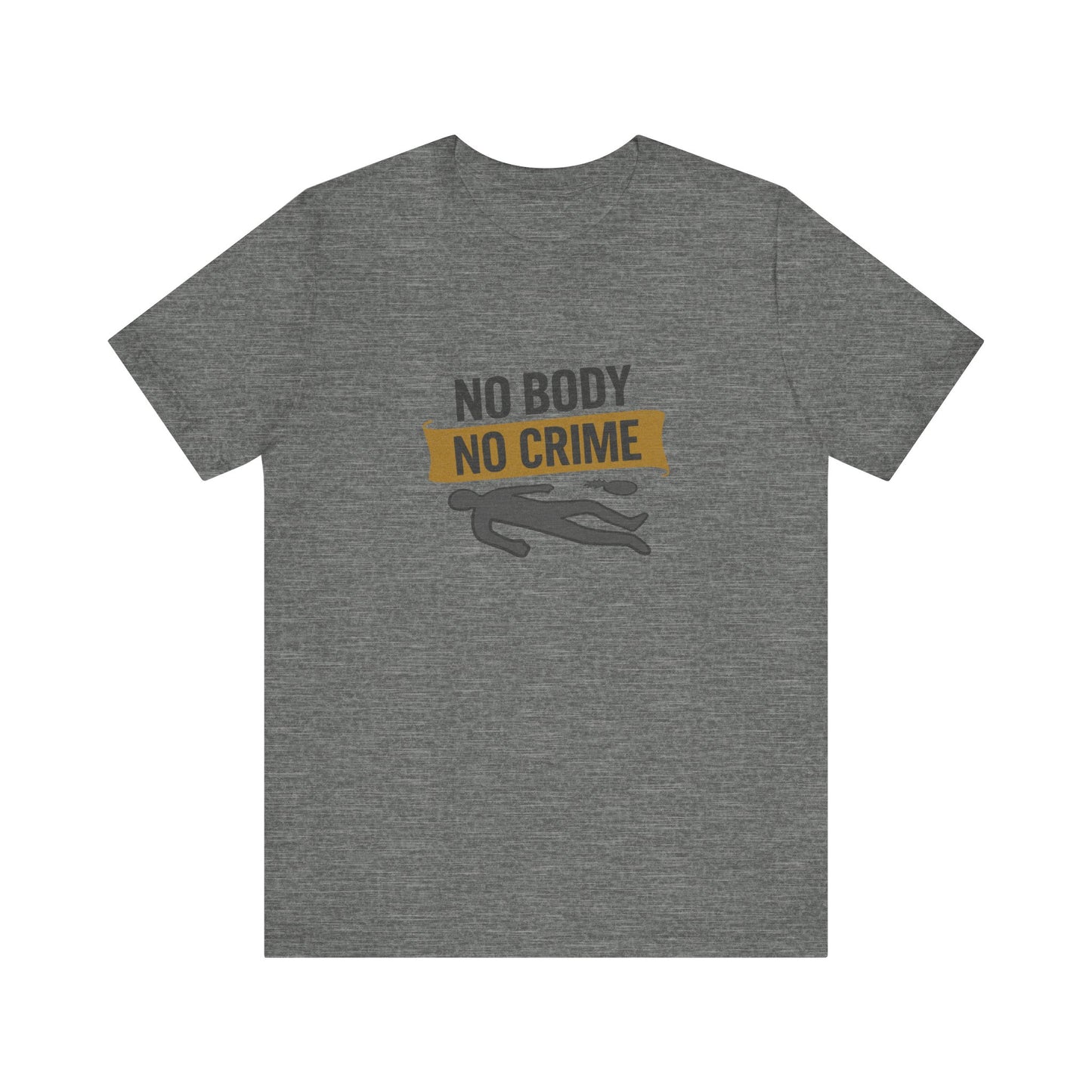 No Body, No Crime — Psych Crime Scene Retro Tee (Light)