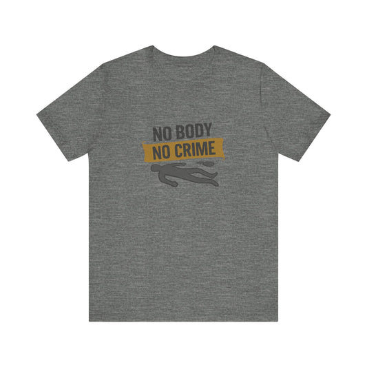 No Body, No Crime — Psych Crime Scene Retro Tee (Light)