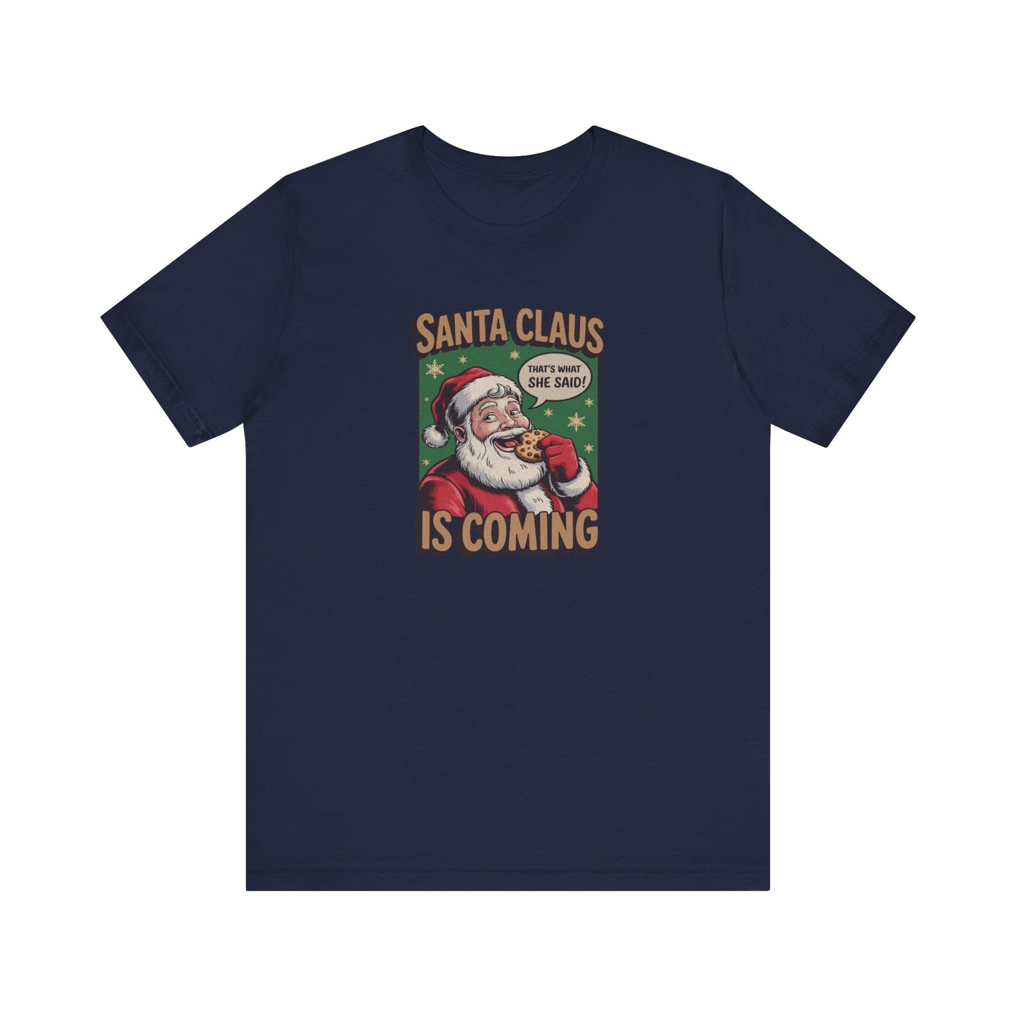 Santa Claus is Coming — Vintage Christmas Tee (Dark)