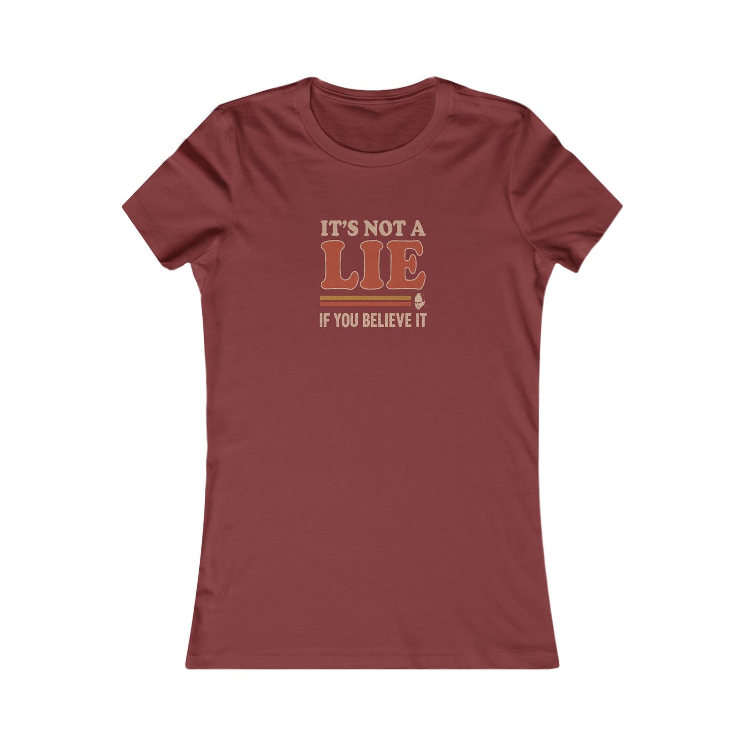 It’s Not a Lie, If You Believe It — George Costanza Retro Women's Tee (Dark)