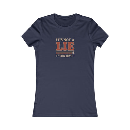 It’s Not a Lie, If You Believe It — George Costanza Retro Women's Tee (Dark)