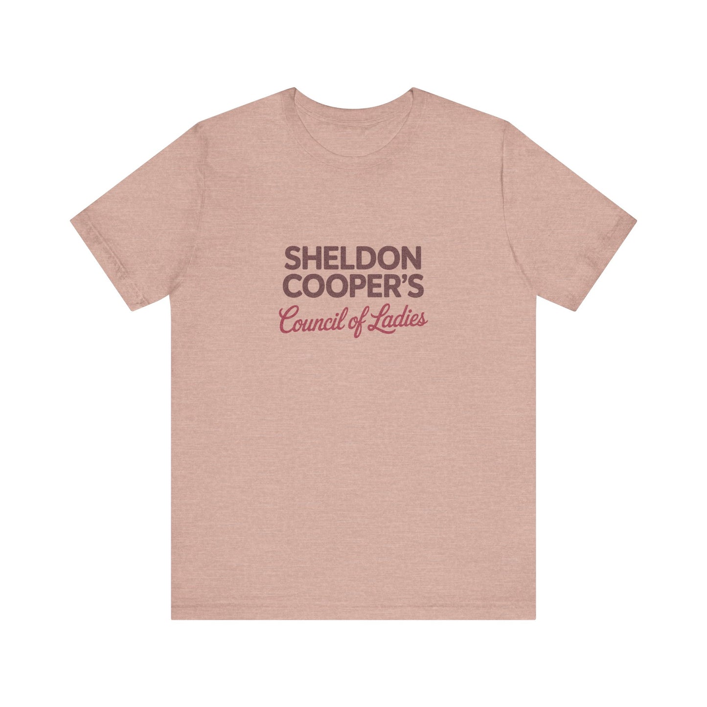 Sheldon Cooper’s Council of Ladies — TBBT Retro Tee (Light)