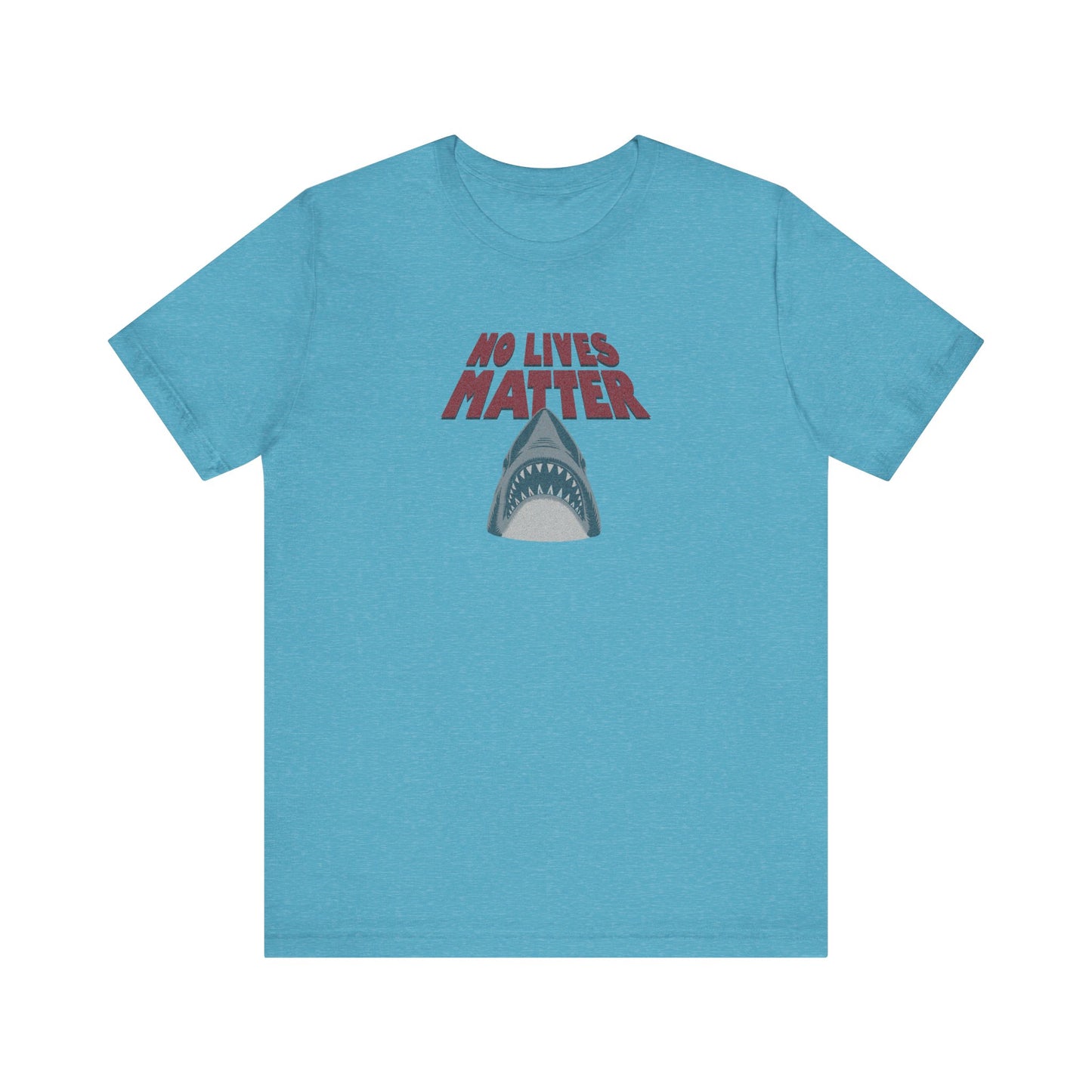 No Lives Matter — Jaws-Inspired Retro Tee (Light)