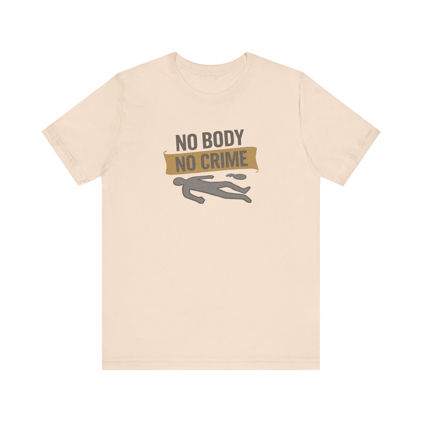 No Body, No Crime — Psych Crime Scene Retro Tee (Light)