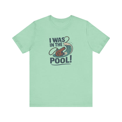 I Was in the Pool! — George Costanza Shrinkage Retro Tee (Light)