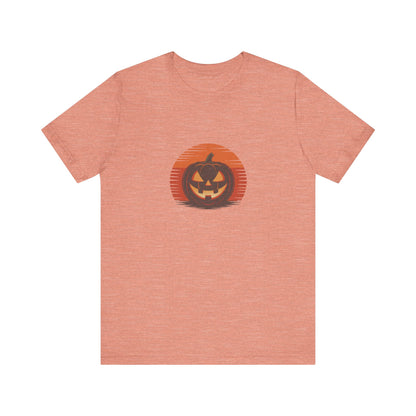 Retro Jack: Sliced Sunset — Halloween Sunset Tee (Light)