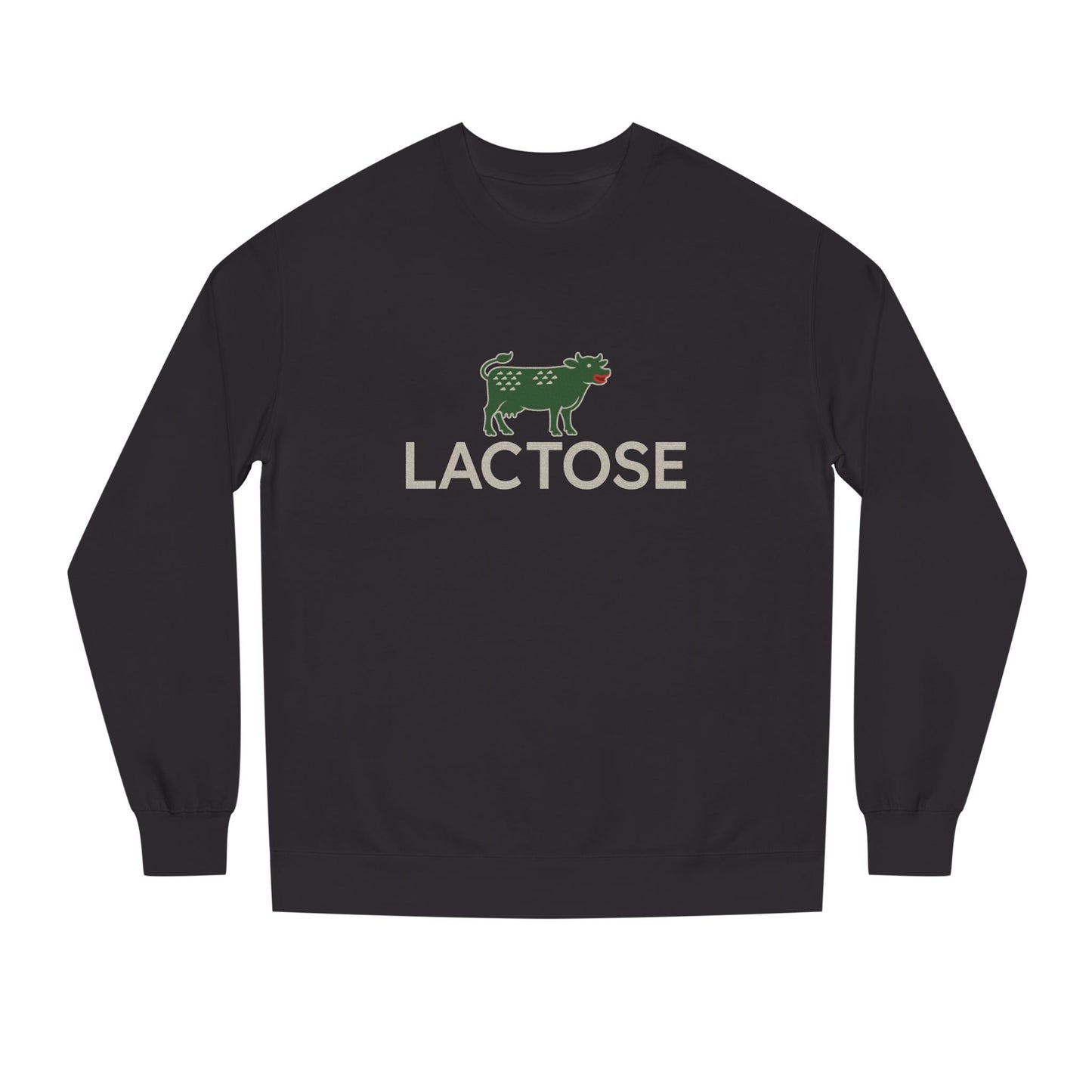 Life is a Beautiful… Typo – LACTOSE Logo Parody Retro Sweatshirt (Dark)