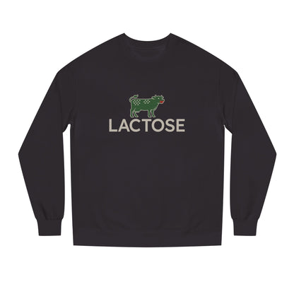 Life is a Beautiful… Typo – LACTOSE Logo Parody Retro Sweatshirt (Dark)