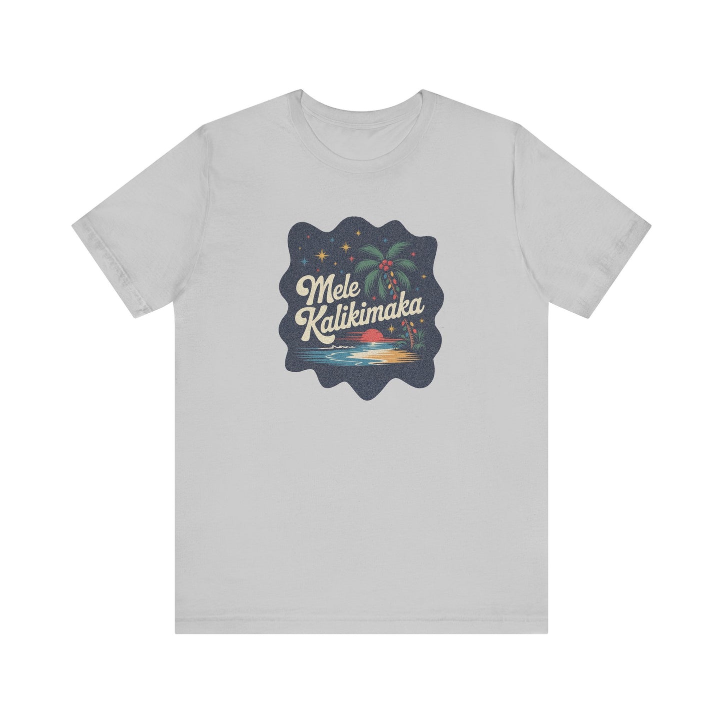 Mele Kalikimaka — Retro Hawaiian Christmas Tee (Light)