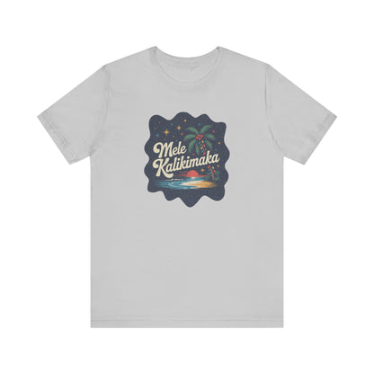 Mele Kalikimaka — Retro Hawaiian Christmas Tee (Light)