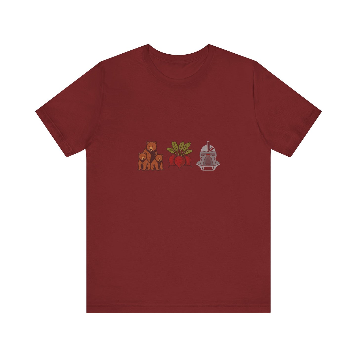 Bears, Beets, Battlestar (Icons) — Retro Tee (Dark)