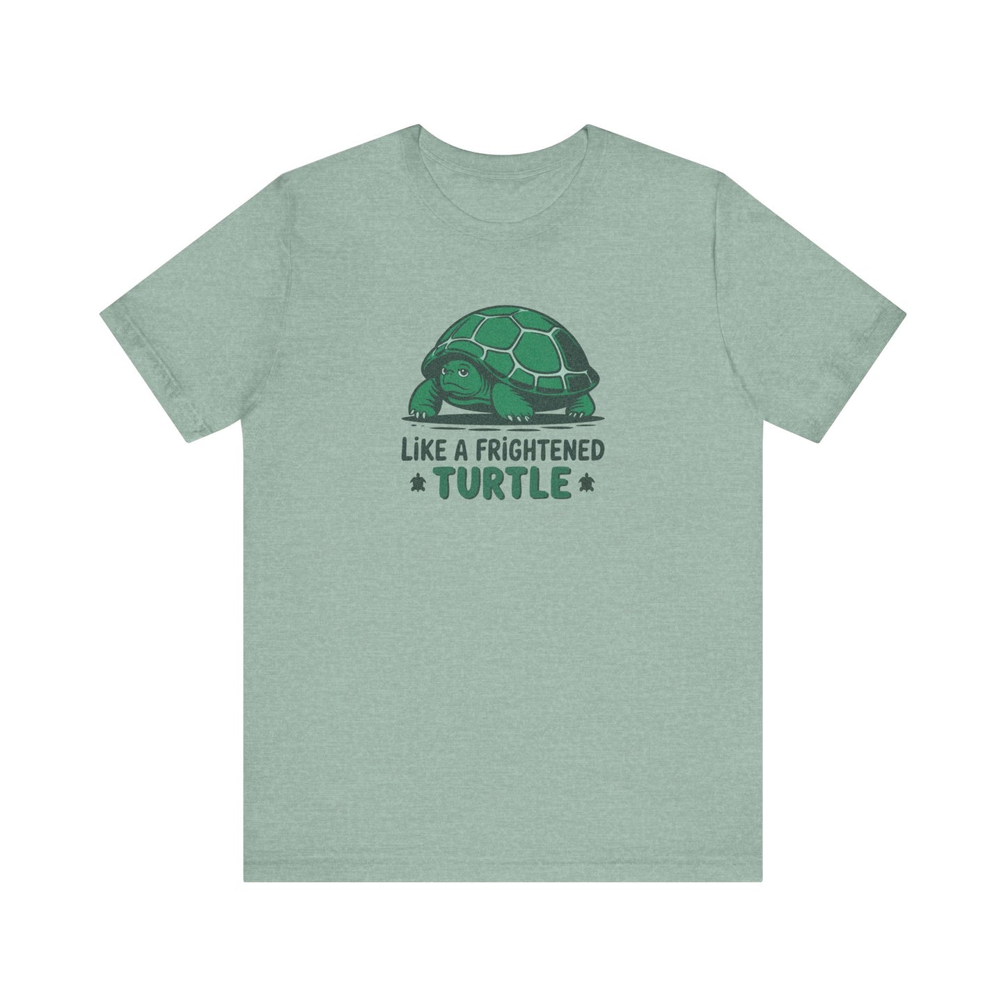 Like a Frightened Turtle — George Costanza Shrinkage Retro Tee (Light)