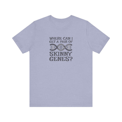 Pair of Skinny Genes — Retro Graphic Tee (Light)