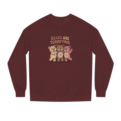 Bears Are Terrifying (Cute Remix) — Retro Sweatshirt (Dark)