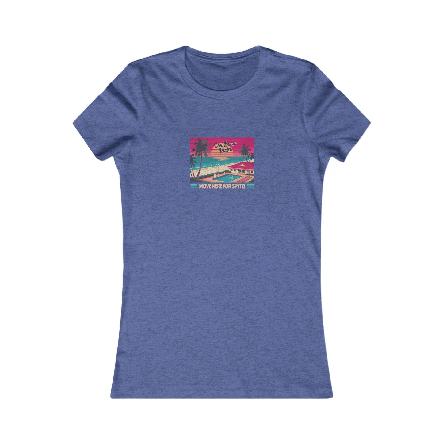Del Boca Vista (Move Here For Spite!) — Seinfeld Women's Tee (Dark)